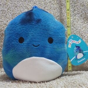Squishmallow Damien the Dinosaur Plush Toy 7.5” Blue Green Kelly toy 2022 NWT